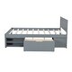 preview thumbnail 9 of 16, Full Platform Kids Bed Frame with Drawer & Shelves, Easy to Assemble, Blue