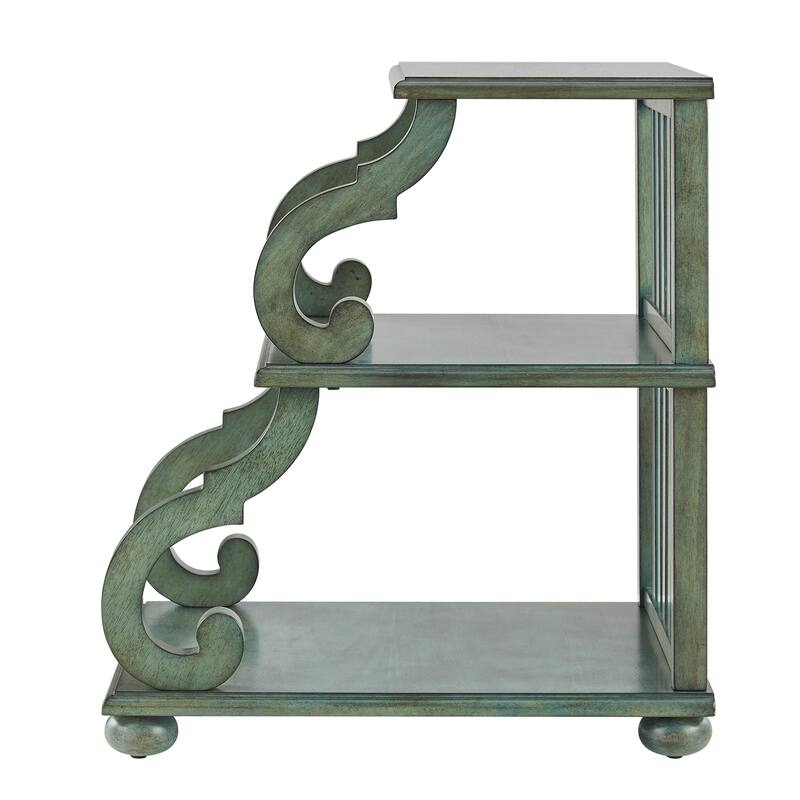 Lorraine Wood Scroll End Table by iNSPIRE Q Classic