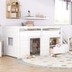 preview thumbnail 5 of 9, Twin Size Low Loft Bed with Bookshelf, Drawer and Staircase
