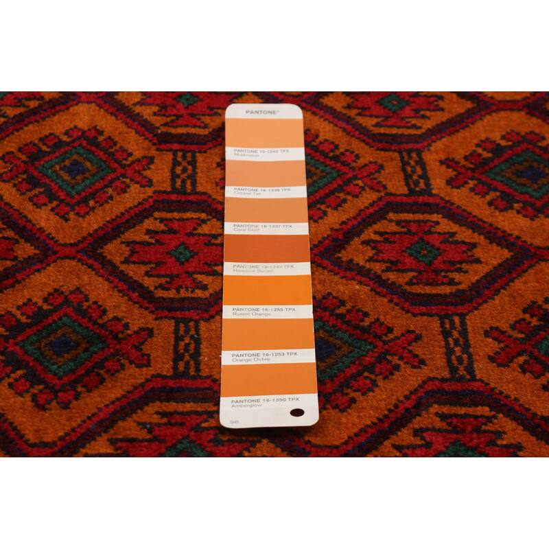 Teimani Orange Rug 3'7" x 6'4" - 3'7 x 6'4