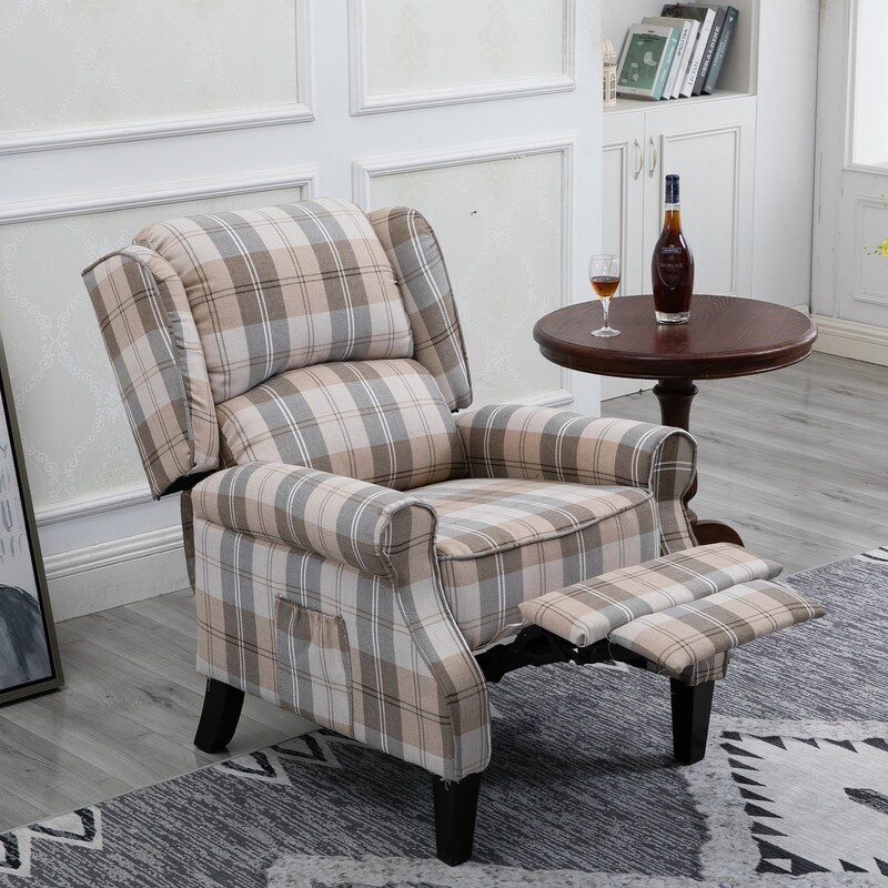 High back on sale fabric recliners