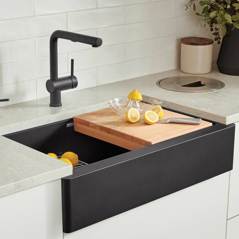 Blanco 11.75-in x 17.88-in 1-in Cutting Board, in Wood - 11 x 15.13