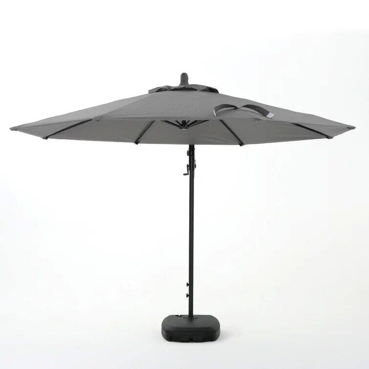 Outdoor Waterproof Patio Umbrella with Base, Tilt and Crank, UV Protection for Garden Patio Deck Backyard and Pool