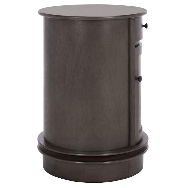 SAFAVIEH Celestia Grey Swivel Storage Accent Table - 18"W x 18"D x 26"H