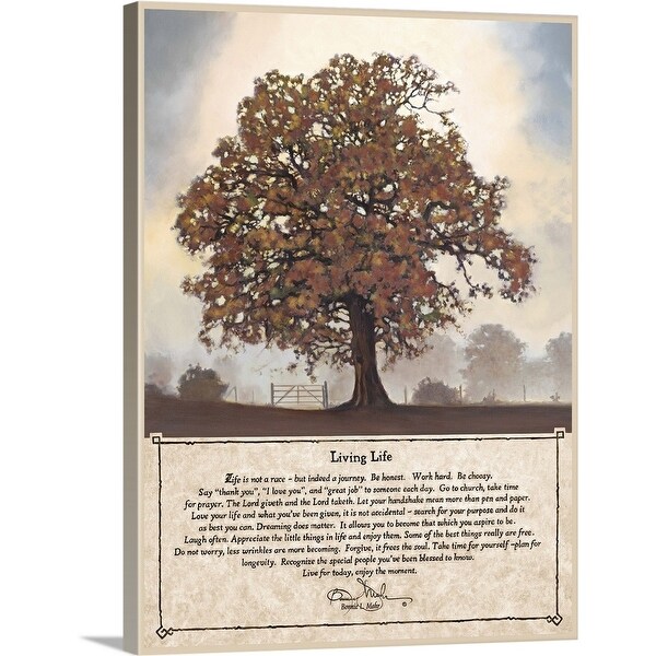 "Fall Living Life" Canvas Wall Art