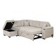 preview thumbnail 29 of 79, 84.75" Sleeper Sofa Bed, 2 In 1 Pull Out Sofa Bed L Shape Couch With Storage Ottoman For Living Room, Bedroom Couch