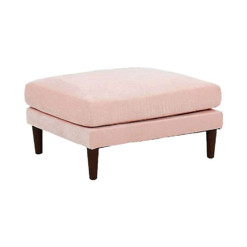 5pcs Blush Pink Fabric L-Shaped Sectional Set, 93x60x31 inches, 200 pounds