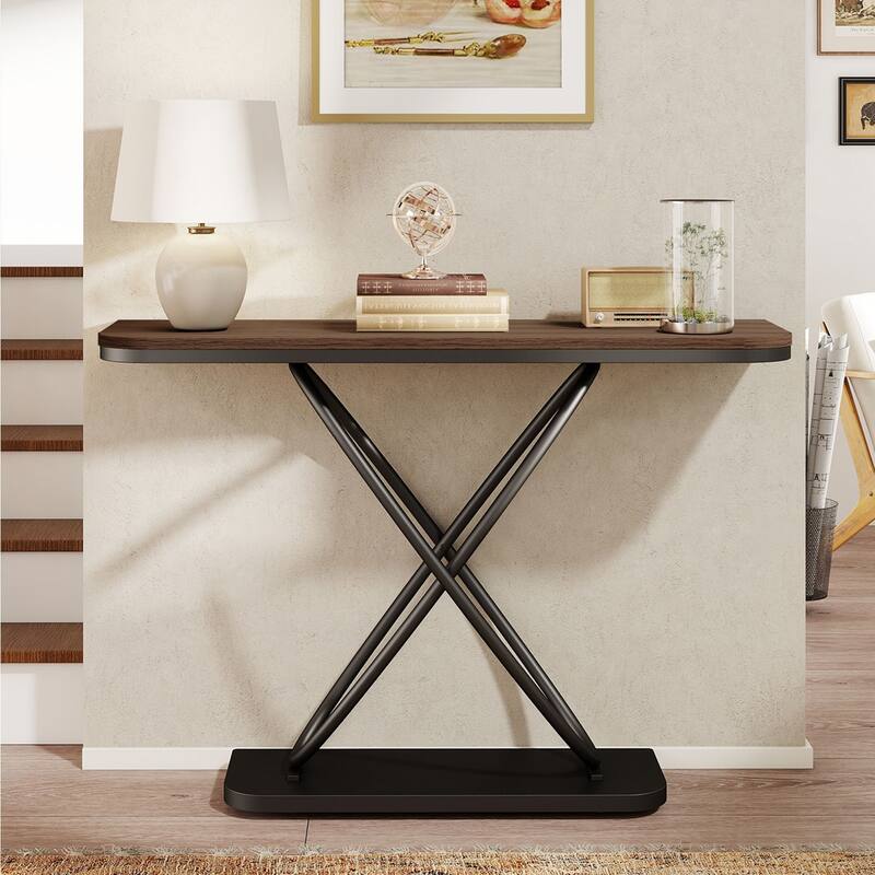 47.4" Industrial Console Table for Entryway Sofa Table - 47.4"L x 14"W x 32.8"H