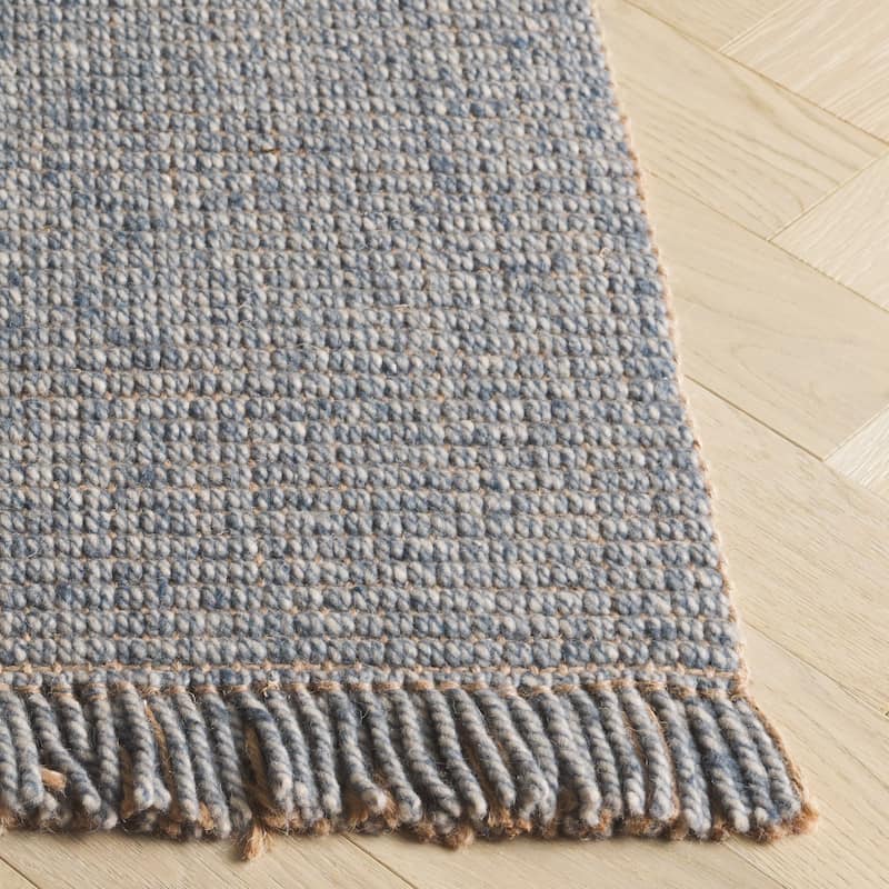 SAFAVIEH Flatweave Natural Wanja Fiber Farmhouse Wool & Jute Rug