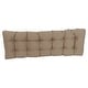 preview thumbnail 14 of 94, Solid Twill Tufted Indoor Bench Cushion (Multiple widths from 42 to 60 inch)