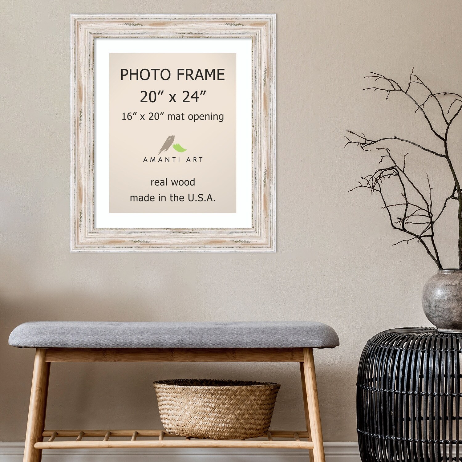 Frame 20x24 store matted to 16x20
