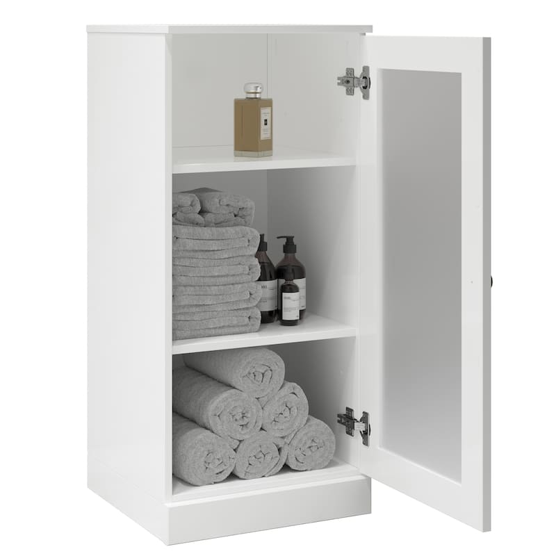 100% Solid Wood 16.5" Bathroom Cabinet with Optional Doors by Palace Imports
