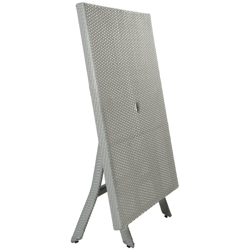 SAFAVIEH Outdoor Estrella Square Folding Table - 42Wx42Dx29H