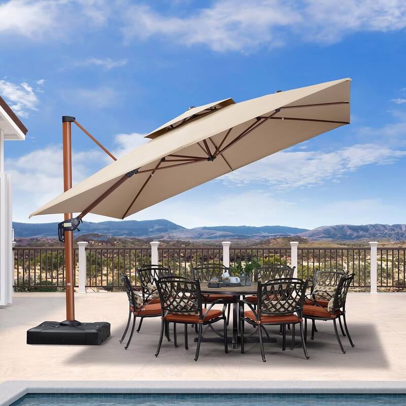 PURPLE LEAF Sunbrella Patio Cantilever Umbrella