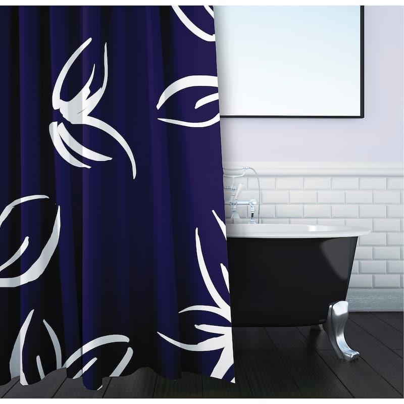 Eva Floral Print Shower Curtain