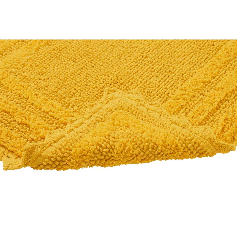 Better Trends Bath Rugs Set 100% Cotton Soft & Water Absorbent Tufted Bathroom Rug for Shower, Sink Bath Mats Lilly Crochet
