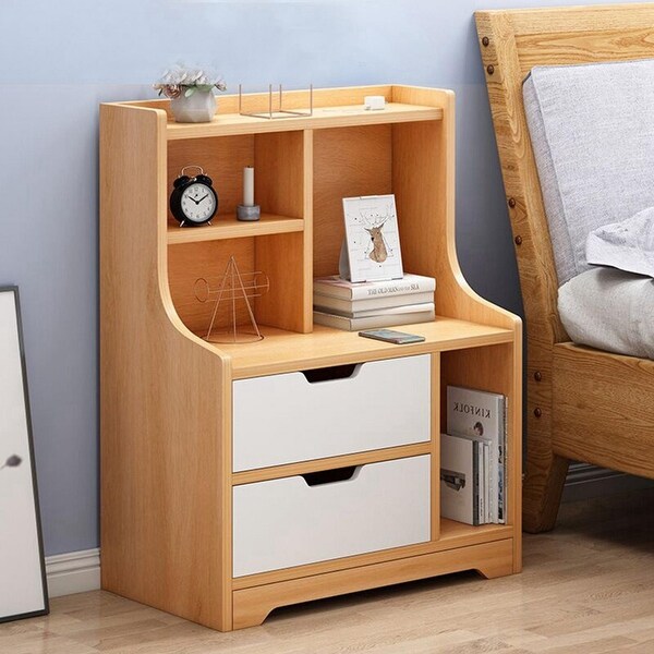 Nordic Bedside Table Bedroom Simpleness Storage Bedside Table Easy Assembly. Opens flyout.