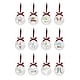 preview thumbnail 2 of 10, Rae Dunn Set of 12 CHRISTMAS Ornaments