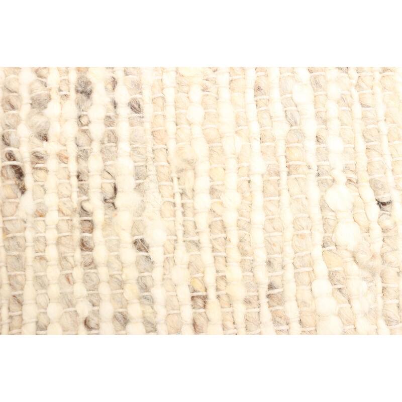 ECARPETGALLERY Braid weave Sienna Tan Wool Rug - 5'2 x 7'8