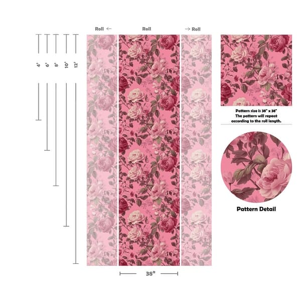 pink vintage wallpaper design