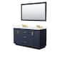 Option Dark Blue, Gold Trim, Giotto Quartz Top
