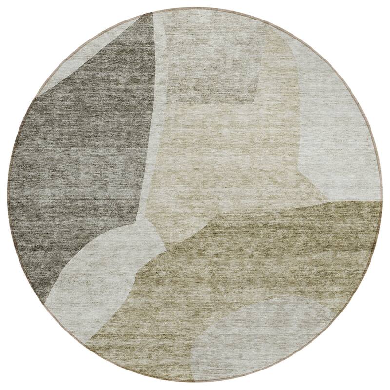 HomeRoots Abstract Transitional Rectangle Outdoor Rug