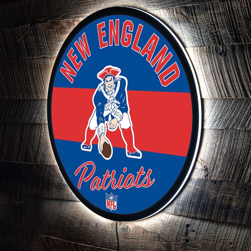 New England Patriots LED Lighted Sign - Red