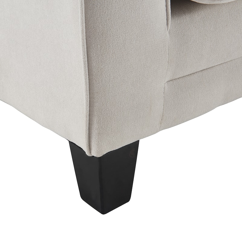 Serta Palisades Upholstered 73" Sofas for Living Room Modern Design Couch, Straight Arms, Soft Upholstery, Tool-Free Assembly