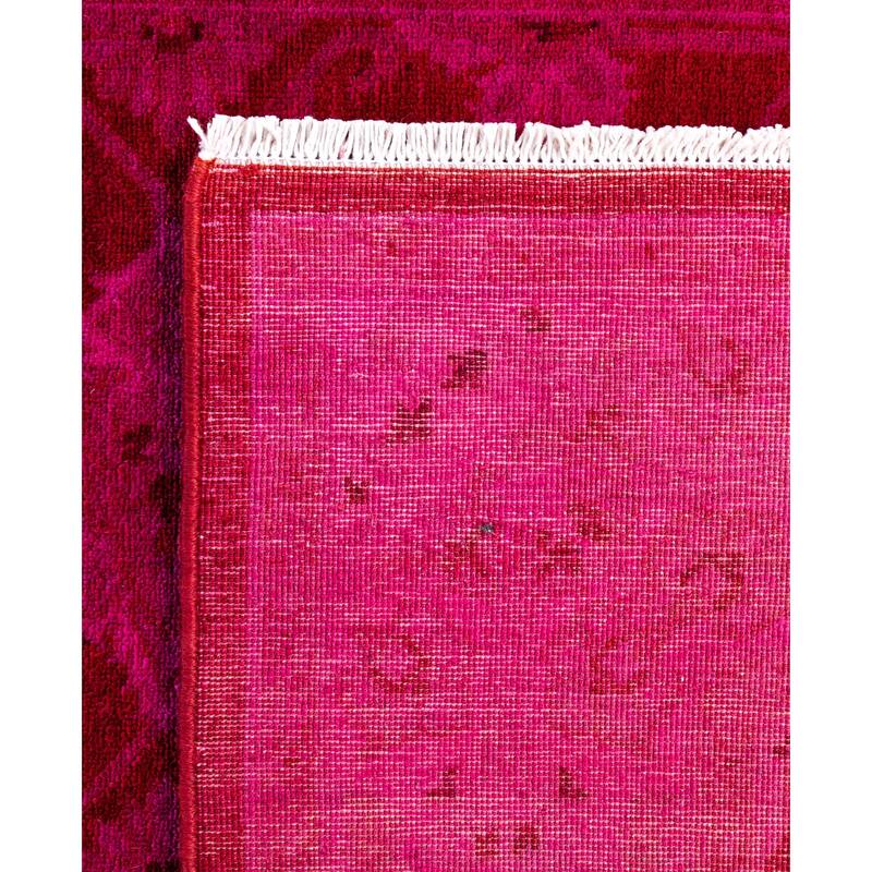 Overdyed One-of-a-Kind Hand-Knotted Area Rug - Pink - 4' 1" x 6' 1"