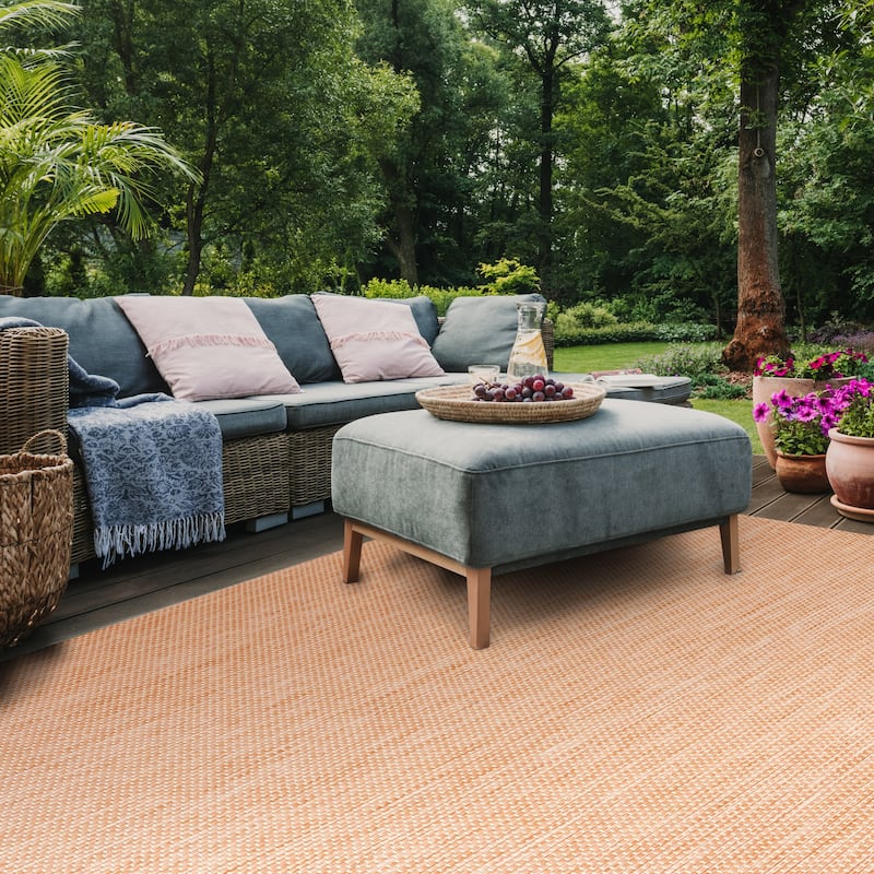 SAFAVIEH Courtyard Begajeta Indoor/Outdoor Waterproof Patio Backyard Rug.