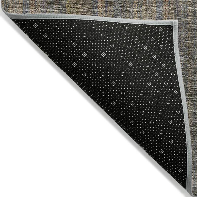 Machine Washable Indoor/ Outdoor Stripe Chantille Rug