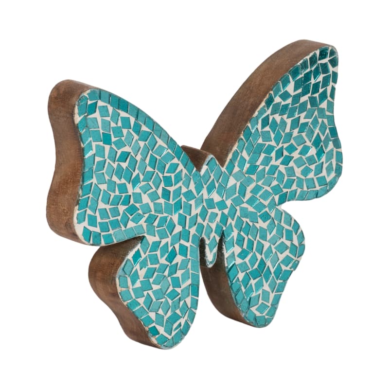 Sagebrook Home Modern Glam Mosaic Butterfly Figurine