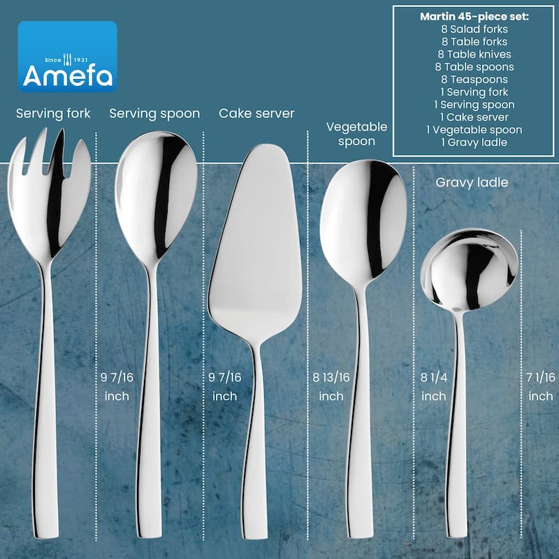 Amefa Martin 45 Piece Flatware Set