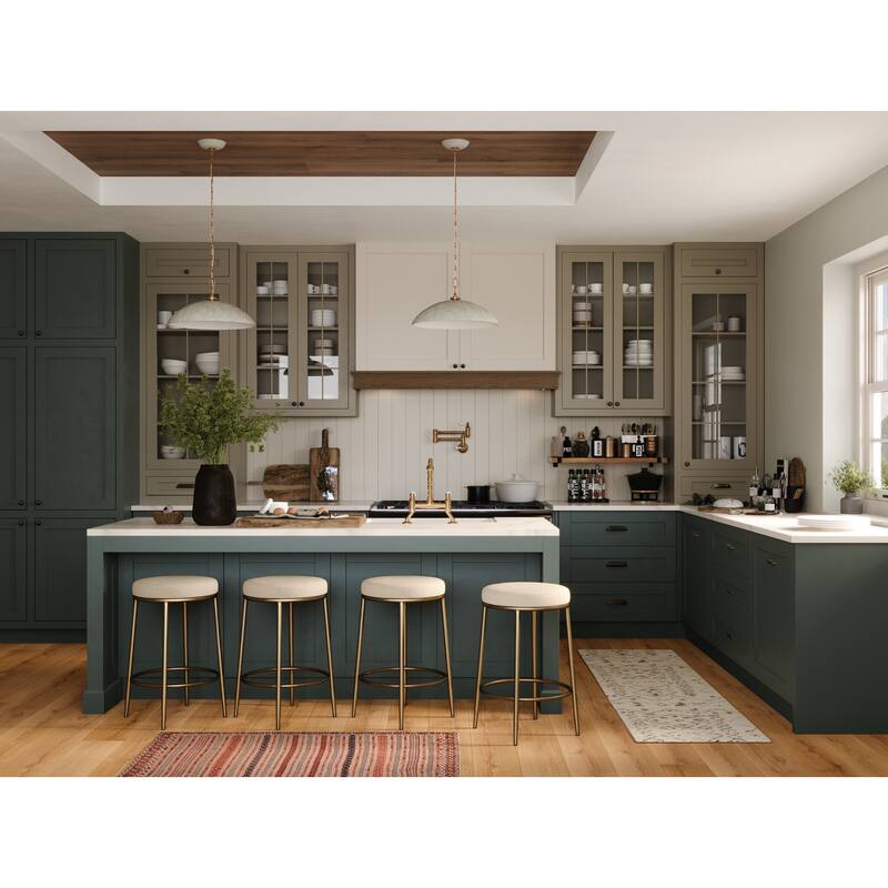 Maven Lane Stella Metal Kitchen Dining Stool