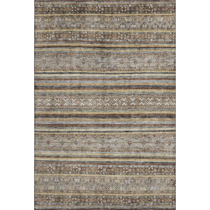 Premium Washable Super Soft Boho Stripes Mayfield Rug