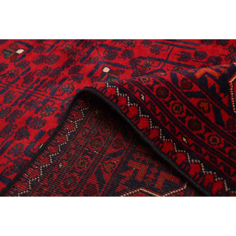 ECARPETGALLERY Hand-knotted Finest Khal Mohammadi Red Wool Rug - 5'2 x 7'5