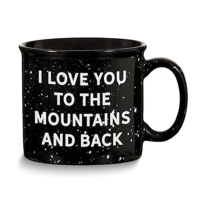 Curata I Love You to The Mountains and Back 13 Ounce Ceramic Mug