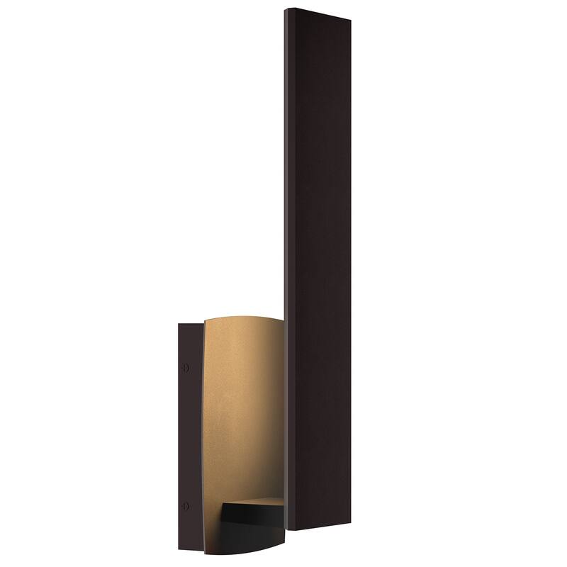 Modern LED Wall Light Outdoor - 15inch - Brown