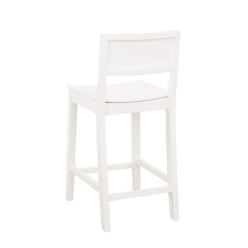 Dahlia Wood 24-Inch Armless Counter Stool (Set of 2)