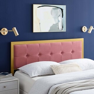 Modway Teagan Tufted Queen Performance Velvet Headboard Pink From Overstock Com Daily Mail