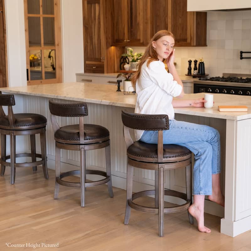 Maven Lane Alexander Swivel Kitchen Stool