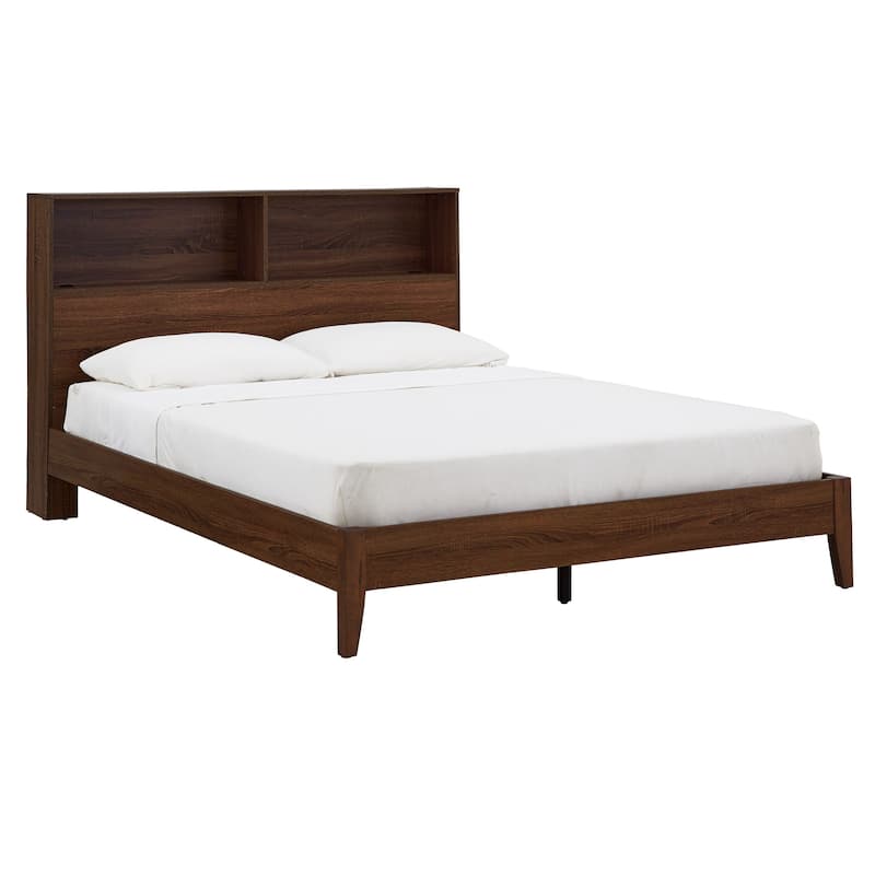 Malins Bookcase Queen Platform Bed with USBs by iNSPIRE Q Classic