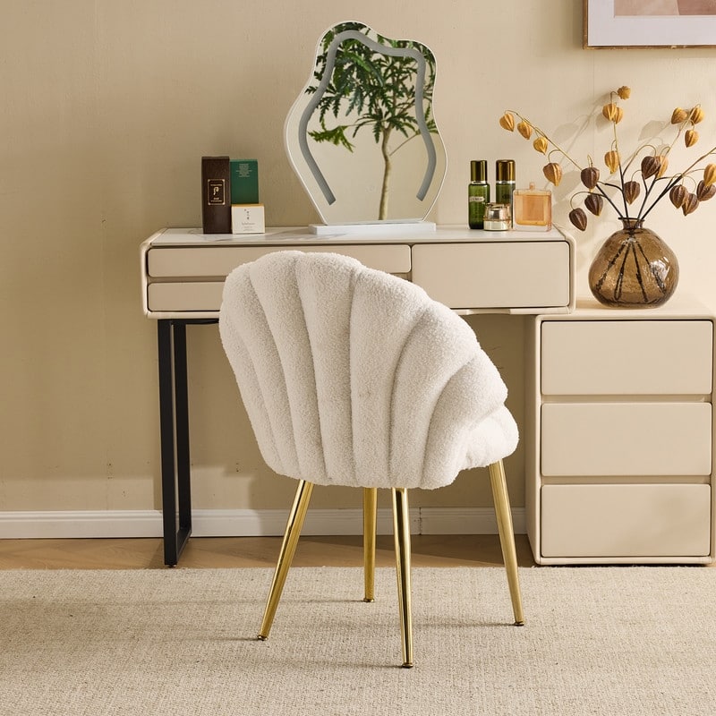Shell-Shaped Vanity Chair