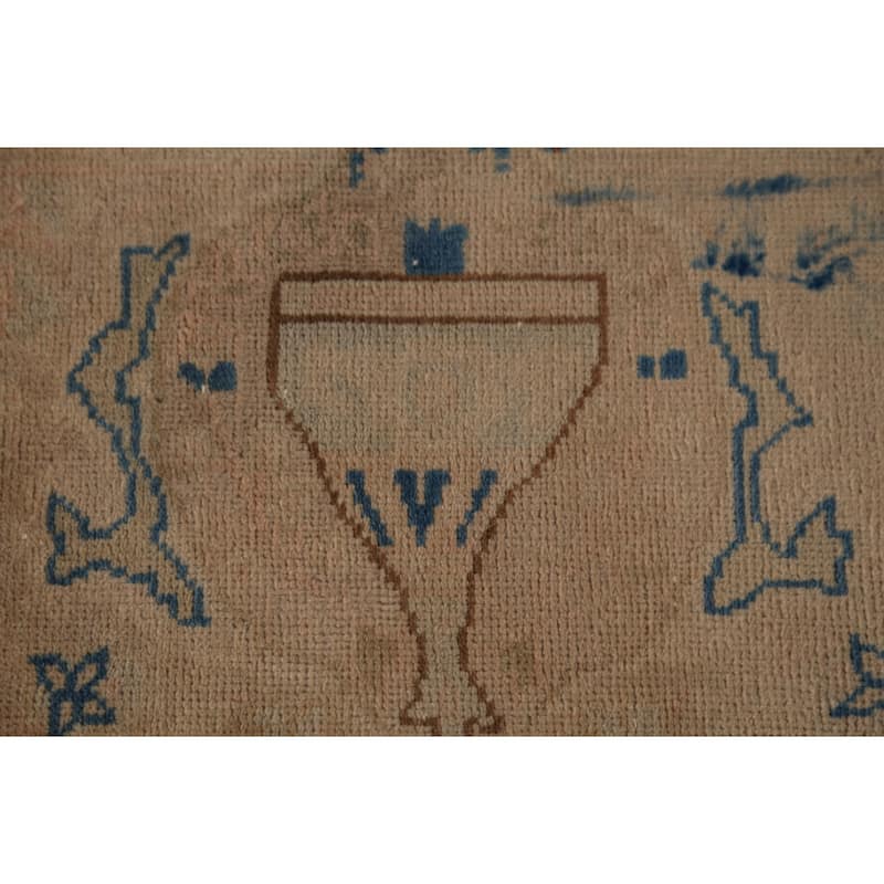 Kashmar Persian Vintage Area Rug Handmade Wool Carpet - 9'9" x 12'6"
