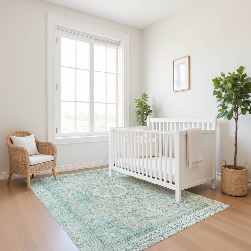 Premium Washable Super Soft Vintage Traditional Mayfield Rug