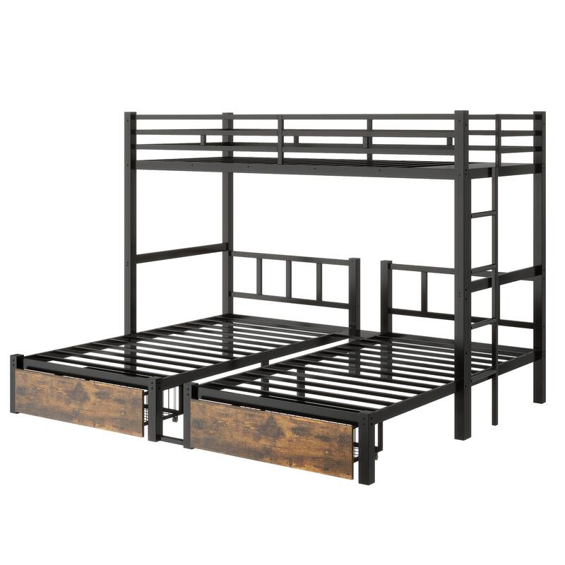 Heavy Metal Bunk Beds with Ladder Kids Bed Frame Twin / Twin XL / Full / Queen Size🏕️