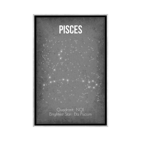 iCanvas "Pisces" by GetYourNerdOn Framed