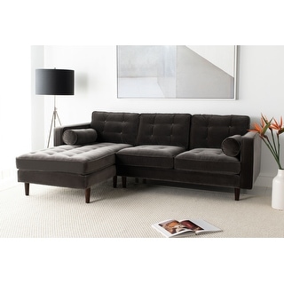 SAFAVIEH Couture Pepper Tufted Velvet Sectional - Bed Bath & Beyond ...