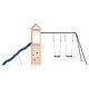 preview thumbnail 6 of 18, vidaXL Swing Set Outdoor Backyard Wooden Playground Equipment for Kids Age 3-8