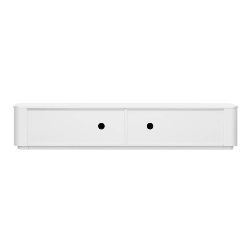 70.9" Wood Floor TV Stand Media Console Cabinet with 2 Drawers, Modern Entertainment Center Cabinet with 2 Cabinets
